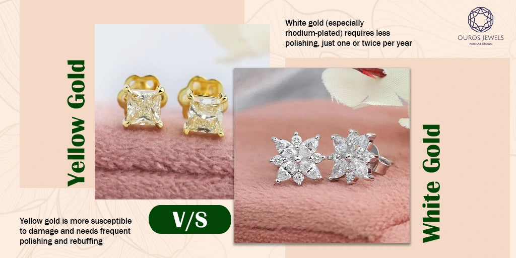 [White Gold vs Yellow Gold: Cost, Care, and Differences]-[ouros jewels]