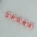 0.25 Carat Each Cushion Pink Cut Lab  Diamond Ouros Jewels