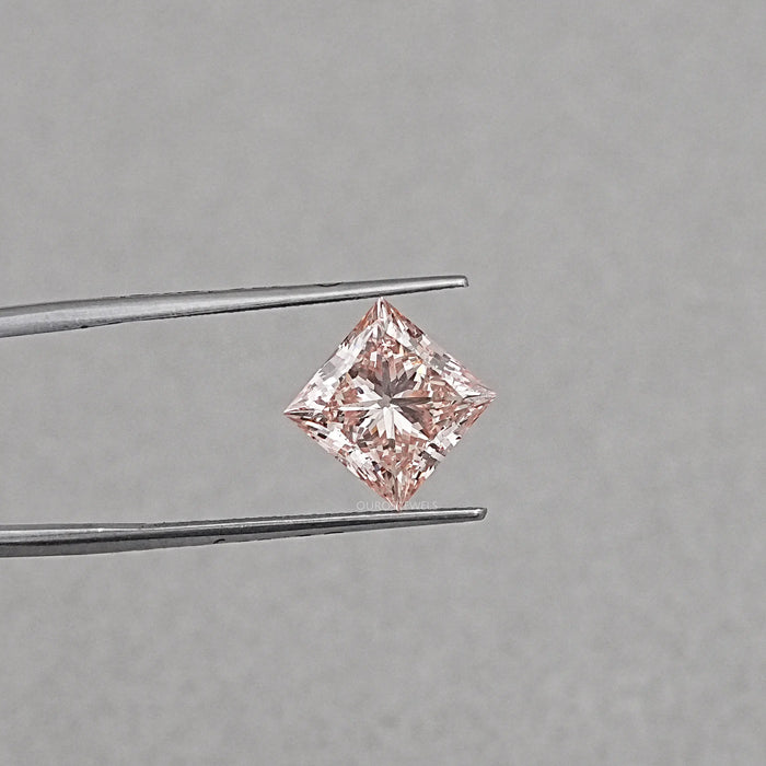 Fancy Pink Princess Cut Lab Grown Diamond