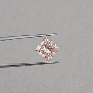 Fancy Pink Princess Cut Lab Grown Diamond