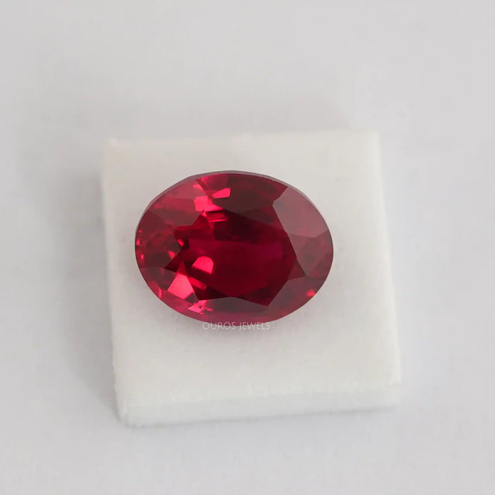 Oval Cut Red Ruby Zambian Gemstone