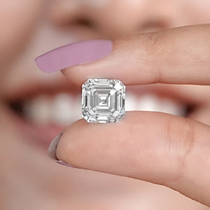 IGI Certified Asscher Cut Lab Grown Diamond