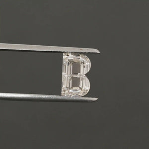 B Alphabet Letter Loose Diamond