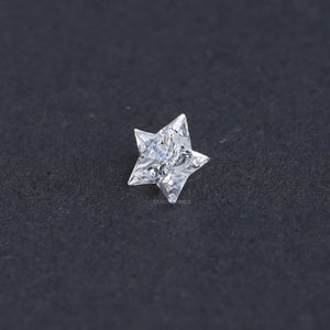 Antique Star Shaped Lab Created Diamond