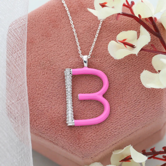  Enamel Letter Pendants