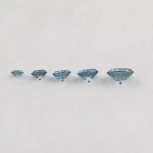 round cut blue diamonds 