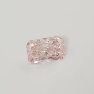 Radiant Cut Fancy Vivid Diamond on White Background 