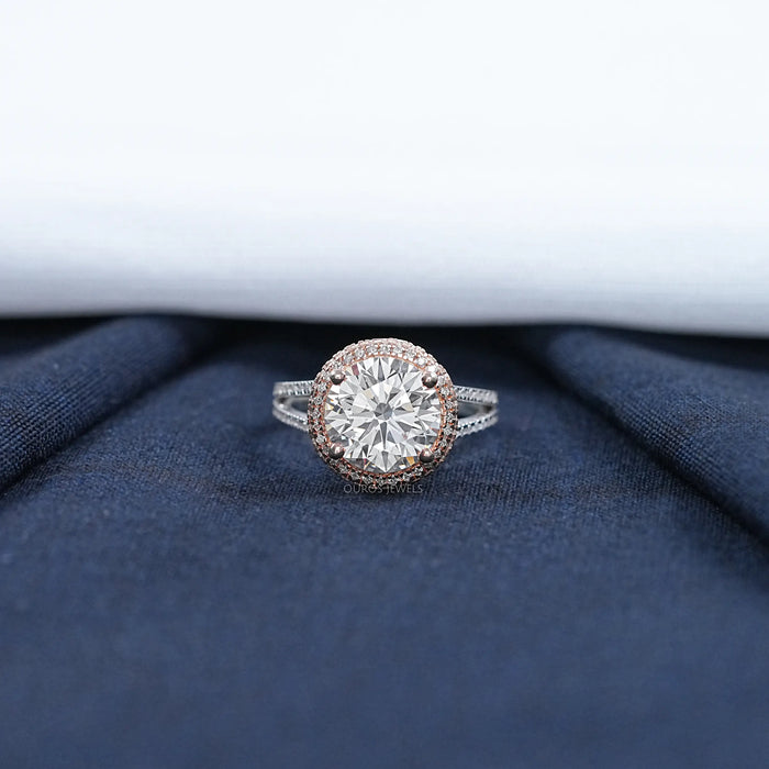 Round Cut Diamond Engagement Ring- Katie Holmes Edition