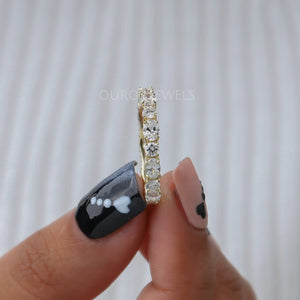 oval cut diamond eternity band 