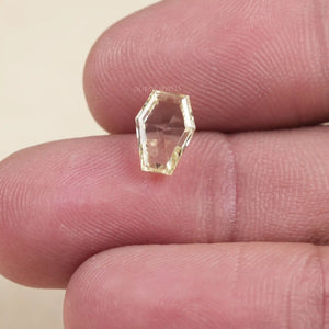 Yellow Calf's Head Portrait Cut Diamond IGI Certified