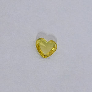 Yellow Heart Rose Cut Lab Grown Diamond