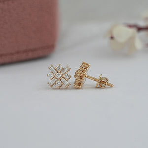 Antique Baguette Cut Lab Diamond Earrings