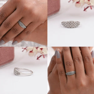 Chocolate Round Pave  Set  Diamond  Ring