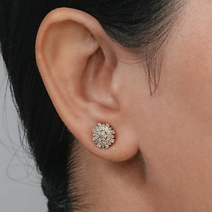 Round  Cut  Lab Diamond Stud Earrings