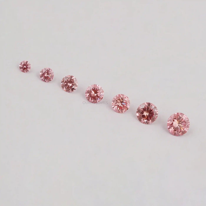 Fancy Vivid Pink Round Lab Grown Diamond