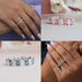 [Collage of Colored Diamond Eternity Band]-[Ouros jewels]