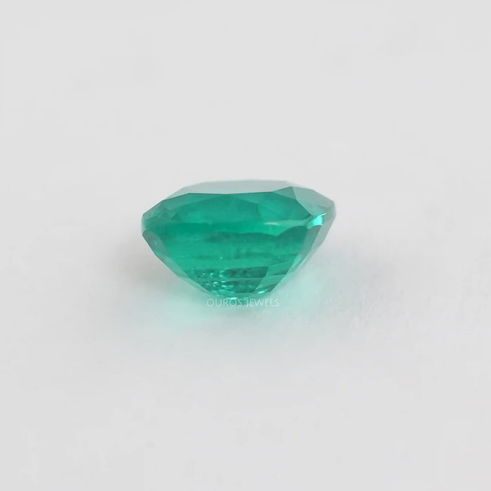 Colombian Emerald Cushion Lab Made Gemstone