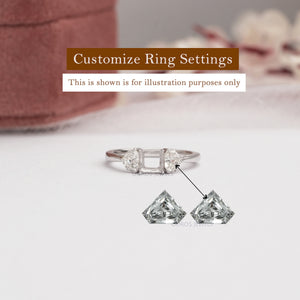 Matching Loose Step Bullet Cut Lab Diamond Set