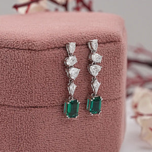 Gemstone Diamond Drop & Dangle Earrings