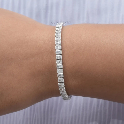 Radiant Cut Diamond Channel Set Bracelet