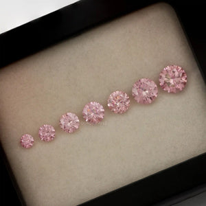 Fancy Vivid Pink Round Lab Grown Diamond