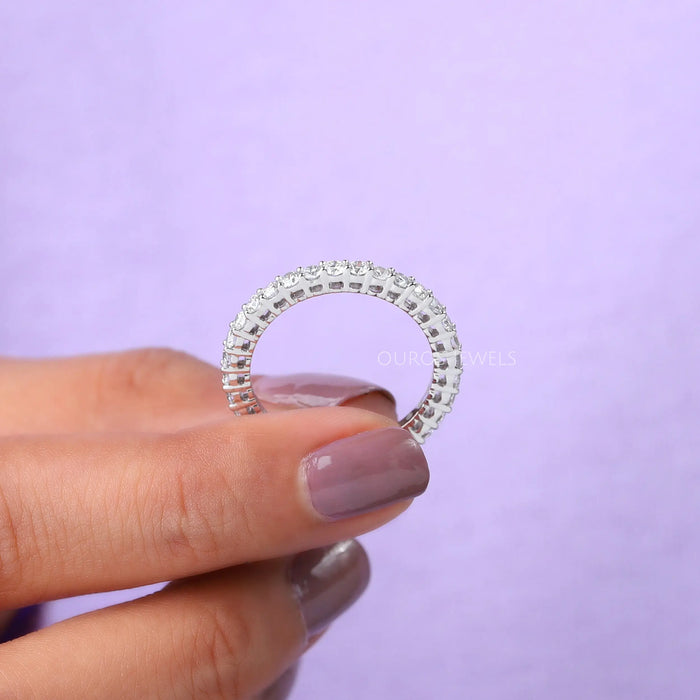 2.70 MM Round Lab Grown Diamond Eternity Wedding Band