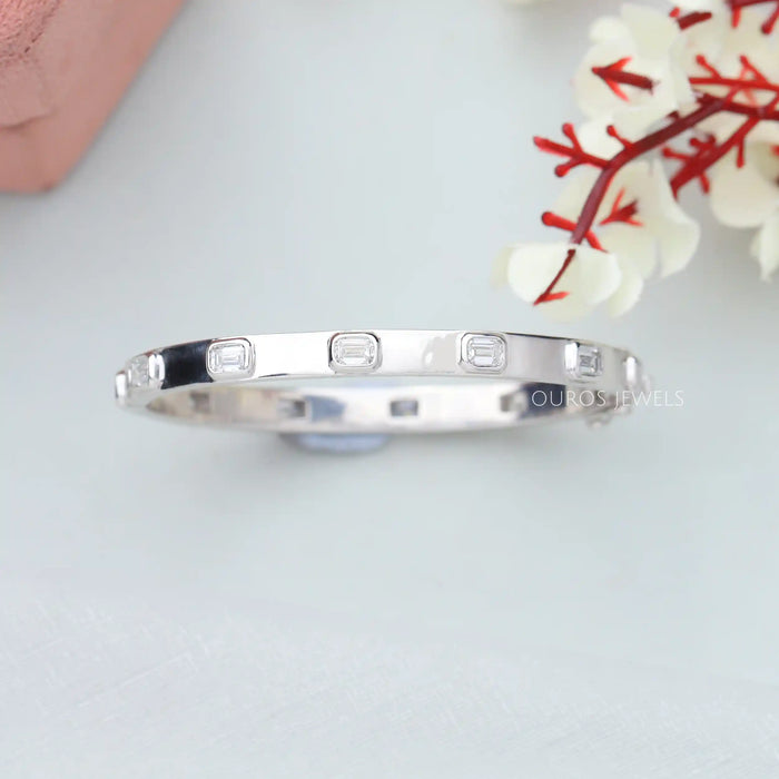 Emerald Cut Diamond Bangle - Wristwear