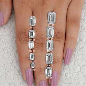 Emerald Cut Lab Grown Loose Diamonds