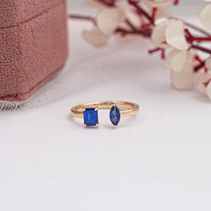 Two Gemstone Ring