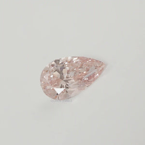 Fancy Pink Pear Shape Lab Diamond