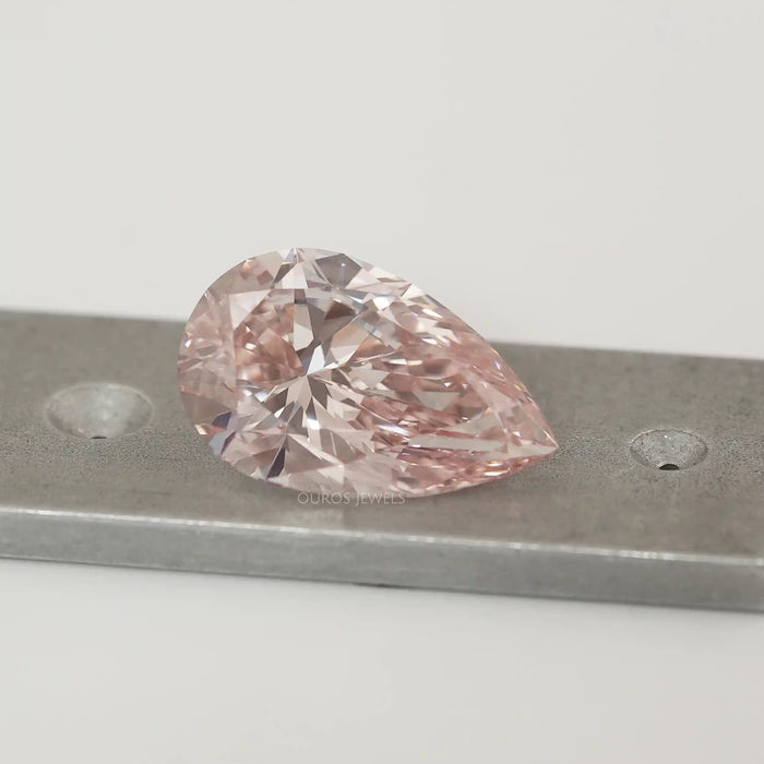 Fancy Pink Pear Shape Lab Diamond