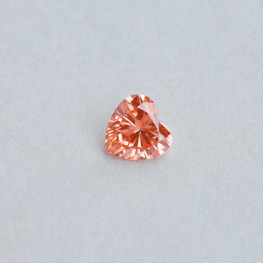 Loose Vivid Pink Heart Shaped Lab Diamond