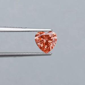 Loose Vivid Pink Heart Shaped Lab Diamond