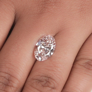 Fancy Pink Oval Shape Lab Created Diamond