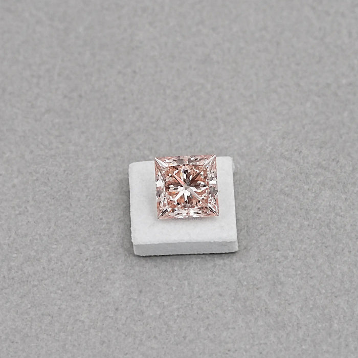 Fancy Pink Princess Cut Lab Grown Diamond