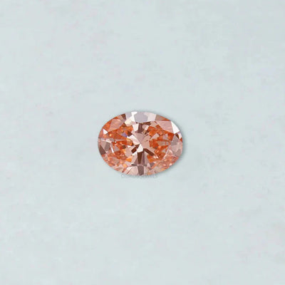 Brilliant Cut 0.82 Carat Pink Oval Lab Diamond