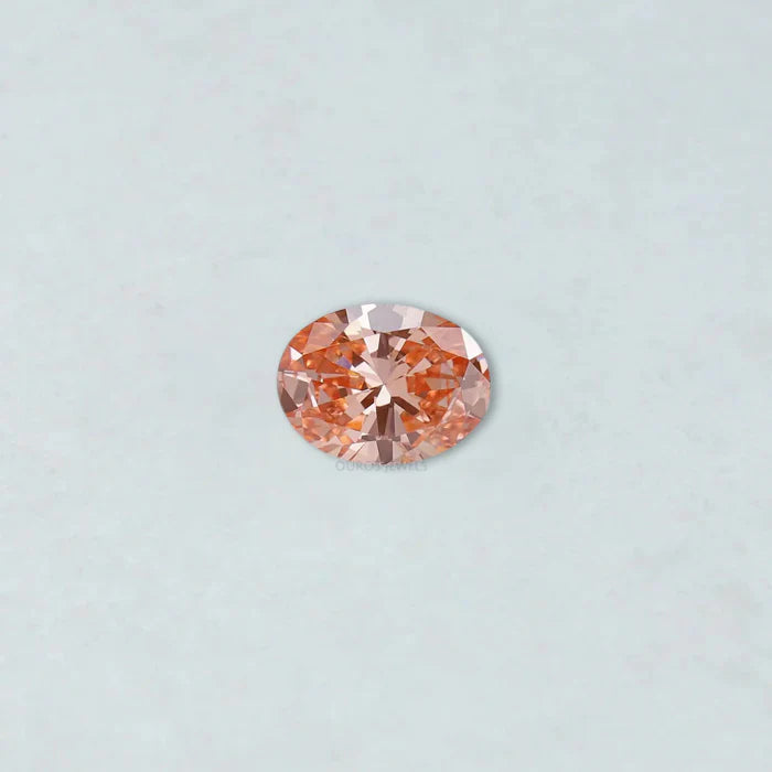 Fancy Pink Vivid Oval Cut Lab Grown Diamond