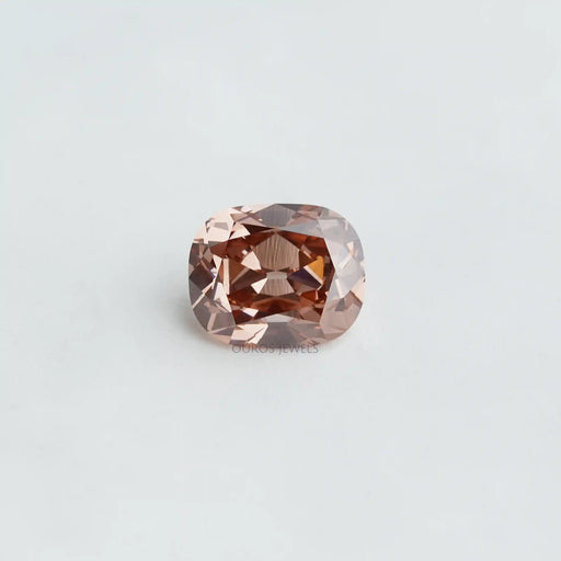 [Pinkish Brown Cushion Diamond]-[Ouros Jewels]