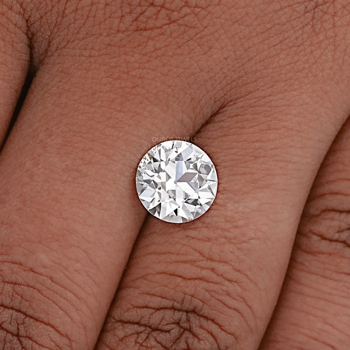 Flower Pattern Old European Cut Round Diamond