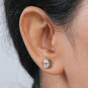 Antique Old Mine Cushion Diamond Earrings