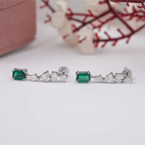 Gemstone Diamond Drop & Dangle Earrings