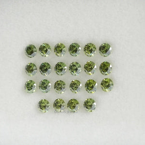 Green Round Loose Lab Grown Diamonds