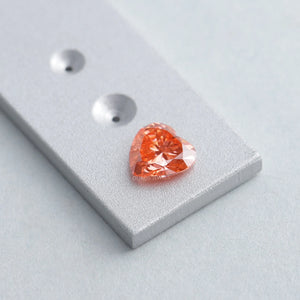 Loose Vivid Pink Heart Shaped Lab Diamond