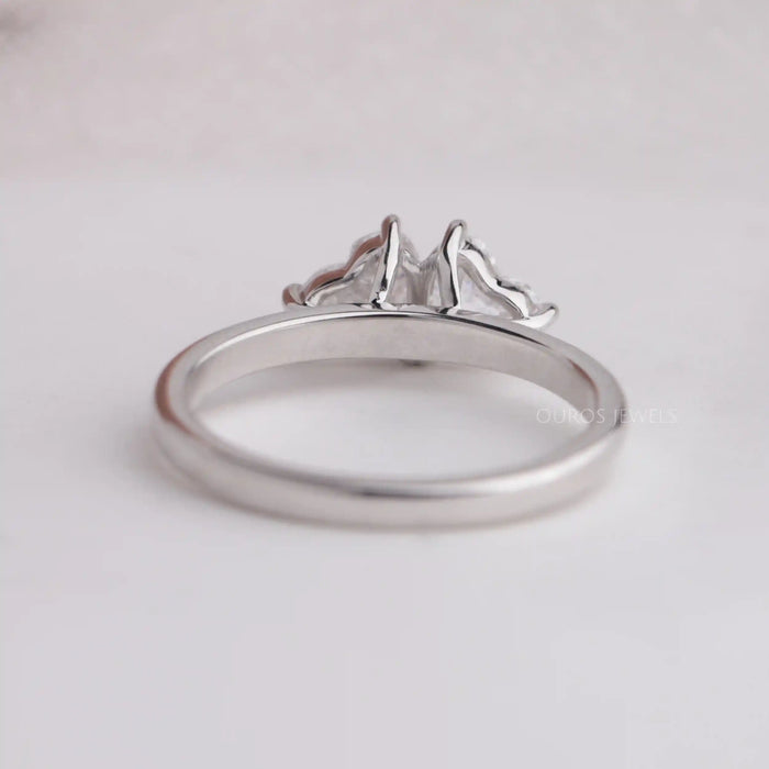 double heart diamond ring 