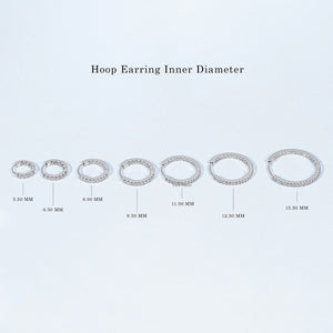 Lab Grown Round Diamond Hoop Earrings