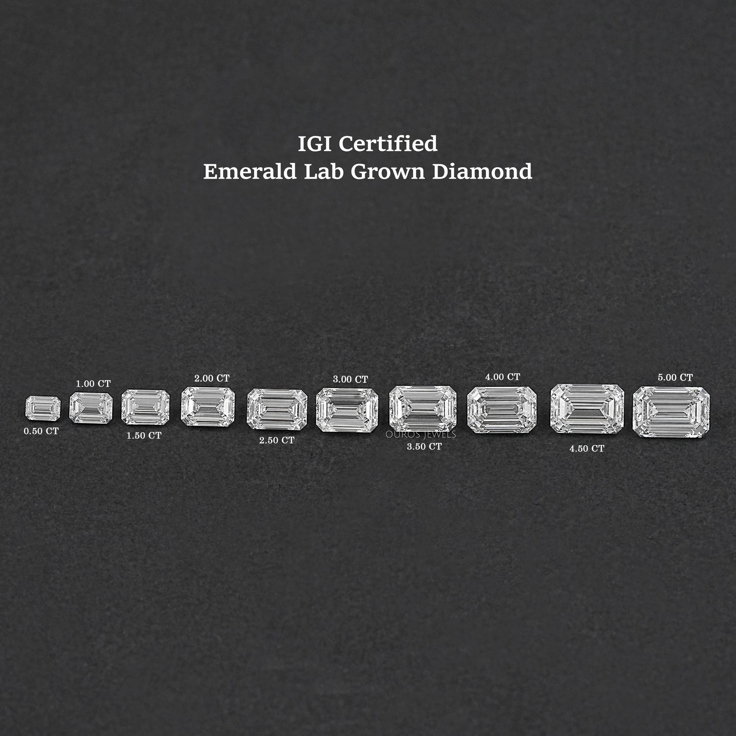 Emerald Cut Lab Grown Loose Diamonds