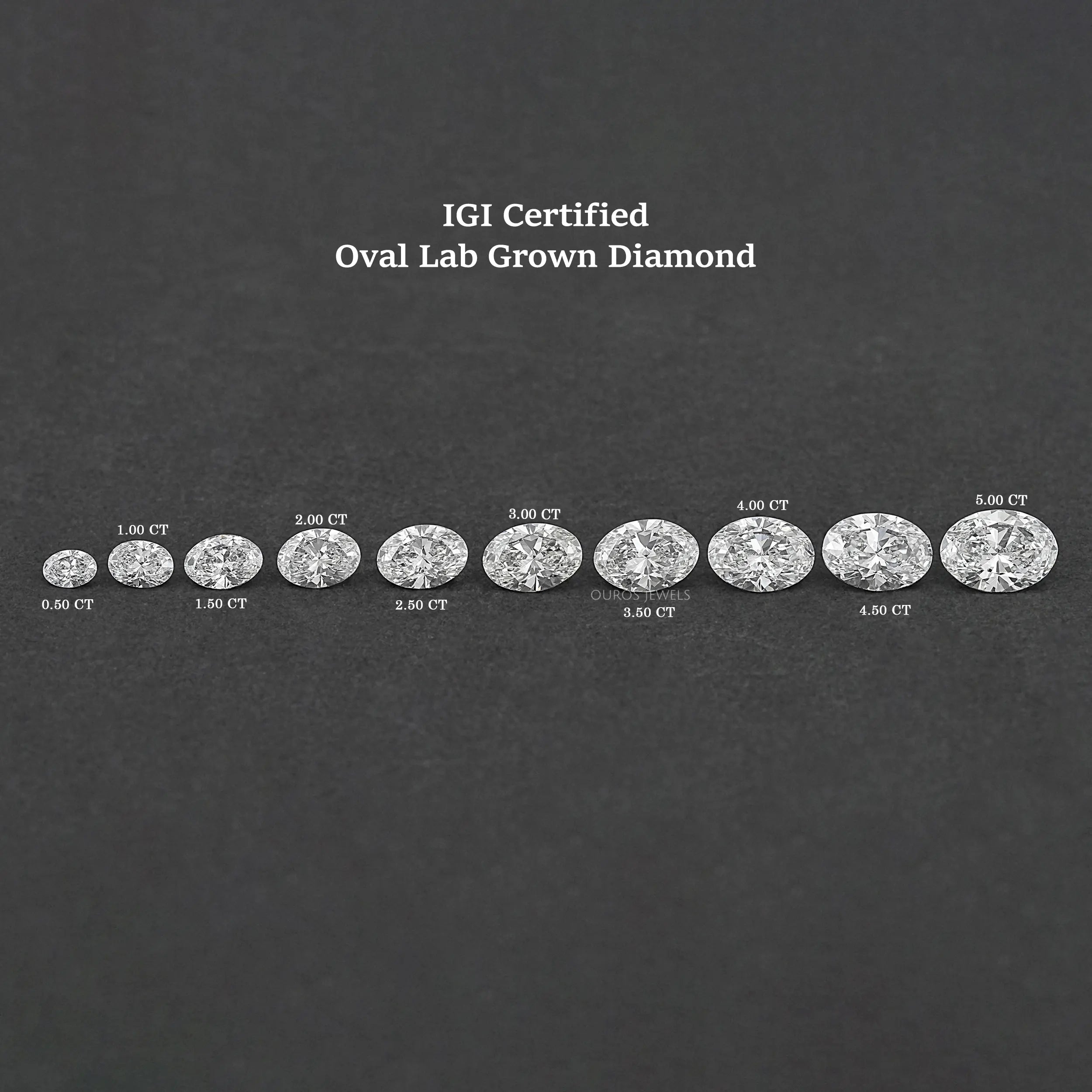 Oval Cut IGI Verified Lab Diamond Solitaires