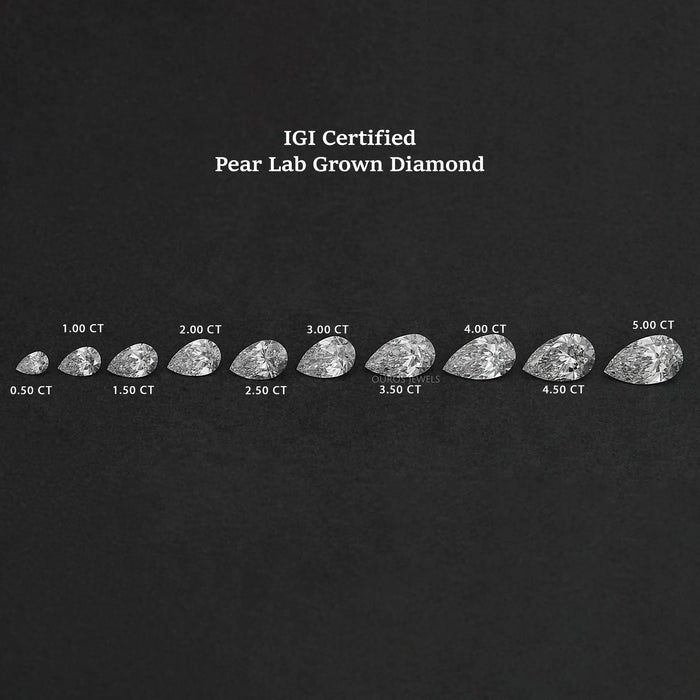 IGI Certified Pear Shapd Lab Grown Diamond