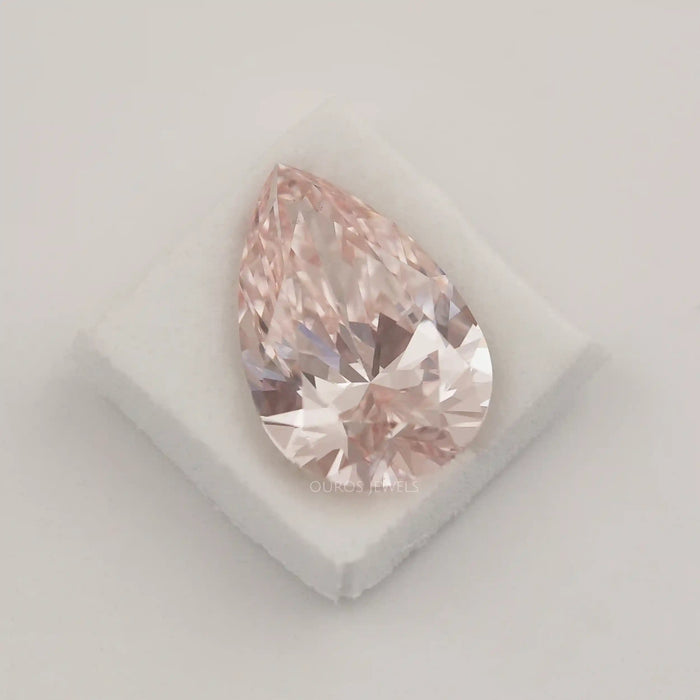 Fancy Pink Pear Shape Lab Diamond