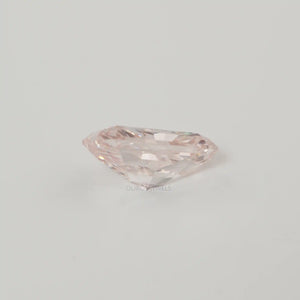 Side View of Radiant Shape Pink Loose Diamond 